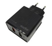 Approx Cargador de Pared de Carga Rápida - 2 Puertos USB