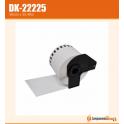 Compatible Brother DK22225 (DK-22225) Etiquetas de Tamaño personalizado - Ancho 38mm x 30,48 metros - Texto negro sobre fondo blanco