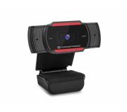 Conceptronic Webcam Full HD 1080p - Microfono Integrado - Enfoque Fijo - Angulo de Visión 65º