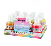 Prady Gel Hidroalcoholico Higienizante 50ml - 6 Aromas a Golosinas - Alcohol 70% - Expositor 12 unidades - Pedido mínimo 12 uds (solo múltiplos de 12)