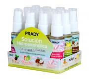 Prady Spray Hidroalcoholico Higienizante 30ml - 6 Aromas a Golosinas - Alcohol 70% - Expositor 12 unidades - Pedido mínimo 12 uds (solo múltiplos de 12)