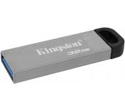Kingston DataTraveler Kyson Memoria USB 32GB - 3.2 Gen 1 - 200 MB/s en Lectura - Diseño Metalico - Color Plata (Pendrive)