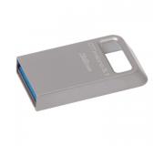 Kingston DataTraveler Micro Memoria USB 32GB - USB 3.1 Gen 1 - 100 MB/s en Lectura - Diseño Metalico (Pendrive)