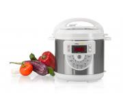 Newcook Expert Olla con Presion Programable - Capacidad 6L - 15 Modos de Coccion - 4 Niveles de Presion - Accesorio para Freir - Ajuste de Temperatura 90º a 200º - Color Blanco
