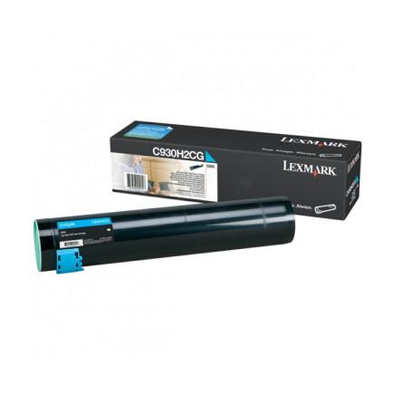 Toner original Cyan C930H2CG Lexmark C930 / C935 24000 páginas