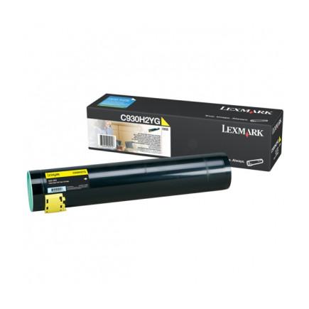 Toner original Amarillo C930H2YG Lexmark C930 / C935 24000 páginas