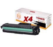 Compatible Pack 4 Toner Samsung MLT-D111L Negro 1.800 Páginas