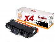 Compatible Pack 4 Toner Samsung 116L / MLT-D116L Negro Toner 3.000 Páginas