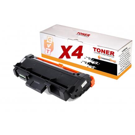 Compatible Pack 4 Toner Samsung 116L / MLT-D116L Negro Toner 3.000 Páginas