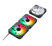 Abysm Gaming Arclight 2.0 ARGB Black Pack de 3 Ventiladores 120mm con Iluminacion ARGB - Velocidad Max. 1500rpm - Conexion en Serie