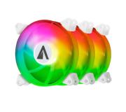 Abysm Gaming Arclight Pack de 3 Ventiladores 120mm con Iluminacion ARGB - Velocidad Max. 1500rpm - Incluye Controlador y Mando a Distancia