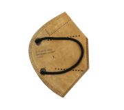 Agrupacion Salud Mascarillas FFP2 NR Clip Nasal Ajustable, Homologadas CE 0161 CAT III, Normativa UNE-EN 149:2001+A1:2009 FFP2, Color Marron