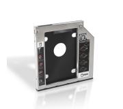 Aisens Adaptador Disco Duro de 7.0 mm para Unidad Optica Portatil de 9.5 mm - Instalar un Segundo Disco Duro 2.5" o SSD en un Portatil - Color Plata