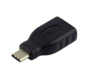 Aisens Adaptador USB 3.1 Gen1 5Gbps 3A - Tipo USB-C/M-A Hembra - Color Negro