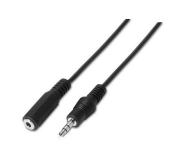 Aisens Cable Audio Estereo - JACK 3.5/M-JACK 3.5/H - 3.0m - Color Negro