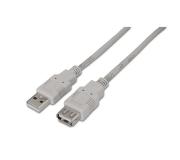 Aisens Cable Extension USB 2.0 - Tipo A Macho a Tipo A Hembra - 1.0m - Color Beige