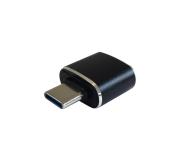 Aisens Mini Adaptador USB 3.1 Gen2 10Gbps 3A - Tipo USB-C/M-A/H - Color Negro