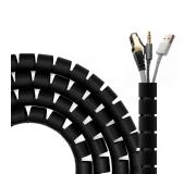 Aisens Organizador De Cable En Espiral 25mm - 2.0m - Color Negro
