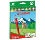 Alpino Pack de 18 Lapices de Colores Creativos - Mina de 3mm - Resistente a la Rotura - Bandeja Extraible - Colores Vivos y Brillantes Surtido