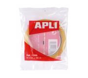 Apli Cinta Adhesiva Transparente 12 mm x 66 mm - Fuerte Adhesion - Adhesivo sin Ruido