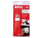 Apli Cola Contacto 40ml - Secado Rapido - Resistente al Agua y al Calor - Transparente