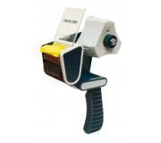 Apli Dispensador de Precinto - para Rollo Normal y Compacto - Facil de Usar y Cargar - Resistente y Duradero - Blanco