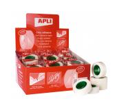 Apli Expositor de 35 Cintas Adhesivas Invisibles 19 mm x 33 m