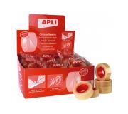 Apli Expositor de 35 Cintas Adhesivas Transparente 19 mm x 33 m