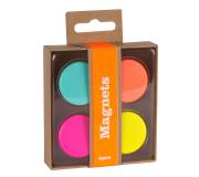 Apli Fluor Collection Imanes - Caja Kraft con 4 Imanes Fluorescentes Surtidos - Recambio para Expositor 15146
