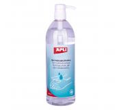 Apli Gel Desinfectante 1000 - Limpieza y Desinfeccion de Manos - 70% Etanol - sin Necesidad de Aclarar - Botella con Dosificador