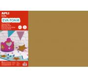 Apli Goma Eva Marron 600x400 - 5 Hojas de Alta Calidad y Facil de Cortar