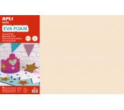 Apli Goma Eva Piel 600x400mm - 5 Hojas de Alta Calidad y Facil de Cortar