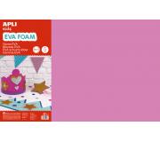 Apli Goma Eva Rosa 600x400 - 5 Hojas de Espuma Suave y Flexible