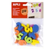 Apli Imanes Goma Eva Numeros 20U - Flexibles y Coloridos - Ideales para Manualidades y Educacion