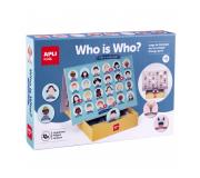 Apli Juego Quien es Quien - Tablero de 28 x 96 cm, 48 Piezas Ø 60 mm