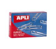 Apli Pack de 100 Clips Galvanizados nº3 40 mm