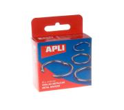Apli Pack de 20 Anillas Metalicas Articuladas Ø25 mm