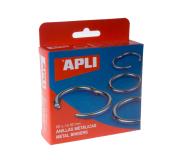Apli Pack de 20 Anillas Metalicas Articuladas Ø32 mm