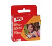 Apli Pack de 250 Tacks Autoadhesivos 12 x 16 mm - Adhesivo Doble Cara