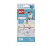 Apli  Pack de 35 Etiquetas Textiles Termoadhesivas - Resistentes a Lavadora y Secadora - Tamaños Surtidos - Colores Surtidos