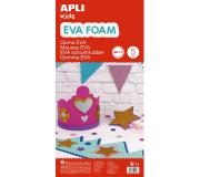 Apli Pack de 5 Goma Eva 600 x 400 mm - Grosor 2 mm - Impermeable - Moldeable al Calor - Color Blanco
