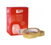 Apli Pack de 8 Cintas Adhesivas Transparente 19 mm x 66 m