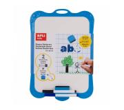 Apli Pizarra Blanca Rigida con Borrador y Rotuladores - Tamaño 180 x 280 mm