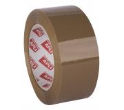 Apli Precinto Basic Pp Acrilico - 48mm x 132m - Resistente al Agua y al Envejecimiento - Facil de Cortar - Marron