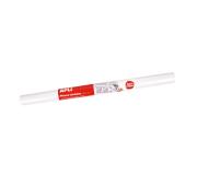 Apli Rollo de Pizarra Blanca Adhesivo Reposicionable - Tamaño 0.45x2m - Grosor 110m - Facil de Cortar - Apta para Superficies Lisas y Solidas - Facil de Limpiar - Color Blanco