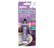 Apli Rotulador de Gel 3D Metalizado - 25ml - Personaliza Facilmente Regalos, Objetos, Tarjetas, Detalles, Fotos, Carpetas - Color Blanco Nacarado