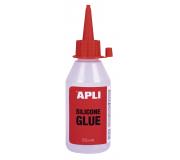 Apli Silicona Adhesiva - 80ml - Pegado Eficiente de Goma Eva, Plasticos, Papel y Carton - Permite Rectificaciones - Ideal para Oficina