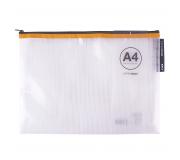 Apli Sobres Porta-Todo de Goma Eva Transparente - Tamaño A4 (355x255mm) - Suaves, Portatiles, Resistentes y Duraderos - Cierre de Cremallera - Pack de 20 Unidades en 5 Colores Surtidos