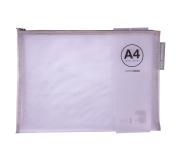 Apli Sobres Porta-Todo Nylon Transpirable A4 - Tacto Agradable, Portatiles, Resistentes y Duraderos - Ideal para Documentos, Equipos Electronicos y Viajes - 20 Unidades en 5 Colores Surtidos