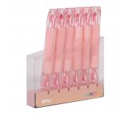 Apli Subrayadores Caramelo Rosa - Doble Punta: 5mm Plana y 2mm Redonda - Refill Pack de 6 - Ideal para Agendas, Libretas y Calendarios